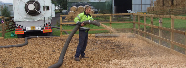 blower woodchip